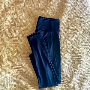 Girlfriend collective high rise navy leggings